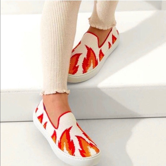 Rothy's Other - Rothy's Kid’s Rare Flame Sneakers Slip-On Comfort Loafers Washable Shoes Size 11